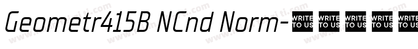 Geometr415B NCnd Norm字体转换